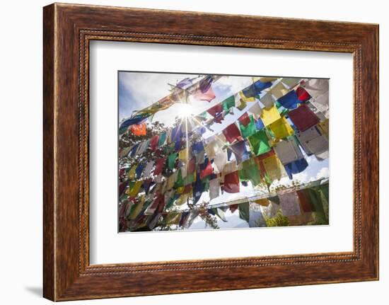 The Tibetan Prayer Flags Made of Colored Cloth-Roberto Moiola-Framed Photographic Print