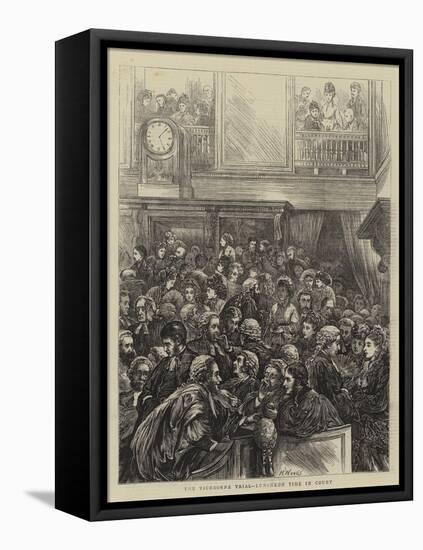 The Tichborne Trial, Luncheon Time in Court-Henry Woods-Framed Premier Image Canvas