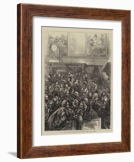 The Tichborne Trial, Luncheon Time in Court-Henry Woods-Framed Giclee Print