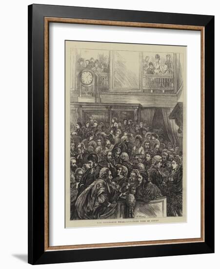 The Tichborne Trial, Luncheon Time in Court-Henry Woods-Framed Giclee Print