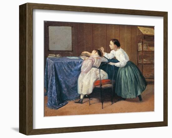 The Tickle, 1865-Adriano Cecioni-Framed Giclee Print