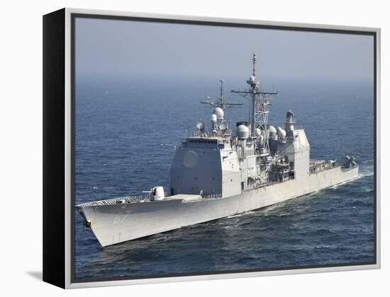 The Ticonderoga-Class Guided-Missile Cruiser USS Shiloh-Stocktrek Images-Framed Premier Image Canvas