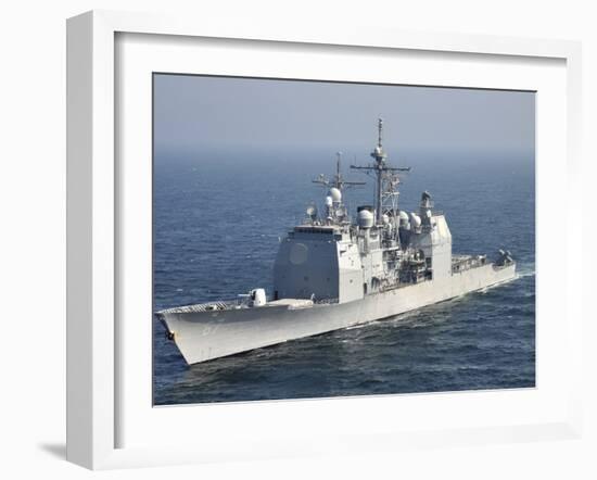 The Ticonderoga-Class Guided-Missile Cruiser USS Shiloh-Stocktrek Images-Framed Premium Photographic Print