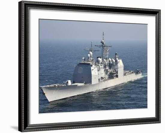 The Ticonderoga-Class Guided-Missile Cruiser USS Shiloh-Stocktrek Images-Framed Premium Photographic Print