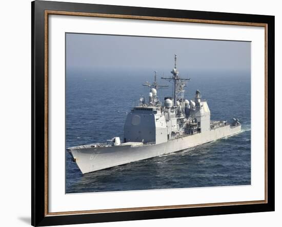 The Ticonderoga-Class Guided-Missile Cruiser USS Shiloh-Stocktrek Images-Framed Premium Photographic Print