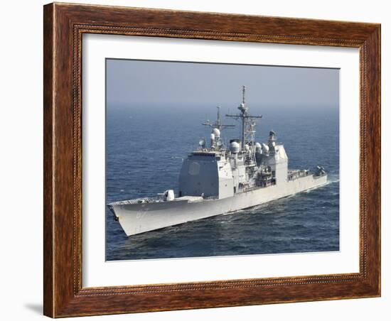 The Ticonderoga-Class Guided-Missile Cruiser USS Shiloh-Stocktrek Images-Framed Photographic Print