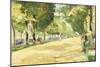 The Tiergarten Park, Berlin-Lesser Ury-Mounted Giclee Print