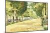 The Tiergarten Park, Berlin-Lesser Ury-Mounted Giclee Print