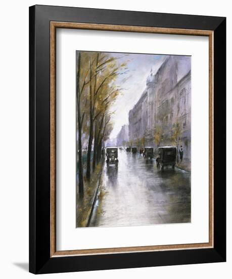 The Tiergartenstrasse, Berlin-Lesser Ury-Framed Giclee Print