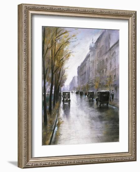 The Tiergartenstrasse, Berlin-Lesser Ury-Framed Giclee Print