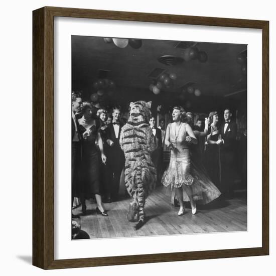 The Tiger Getting Expert Instructions from the Lady, During Charleston Party-Martha Holmes-Framed Photographic Print