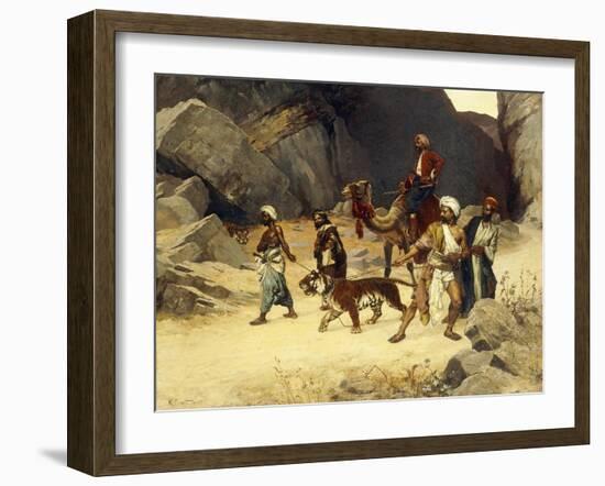 The Tiger Hunt, 1896-Rudolphe Ernst-Framed Giclee Print