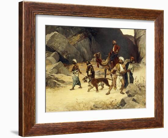 The Tiger Hunt, 1896-Rudolphe Ernst-Framed Giclee Print