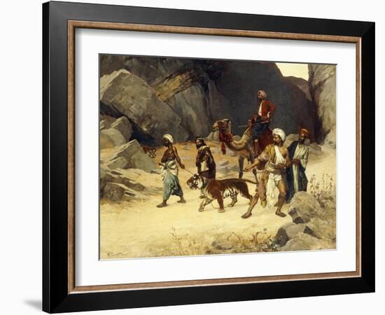 The Tiger Hunt, 1896-Rudolphe Ernst-Framed Giclee Print