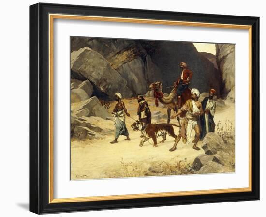 The Tiger Hunt, 1896-Rudolphe Ernst-Framed Giclee Print