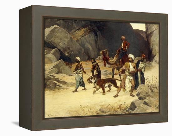 The Tiger Hunt, 1896-Rudolphe Ernst-Framed Premier Image Canvas