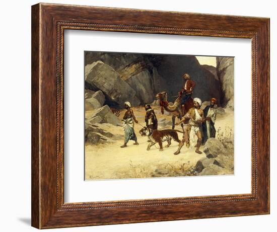 The Tiger Hunt, 1896-Rudolphe Ernst-Framed Giclee Print