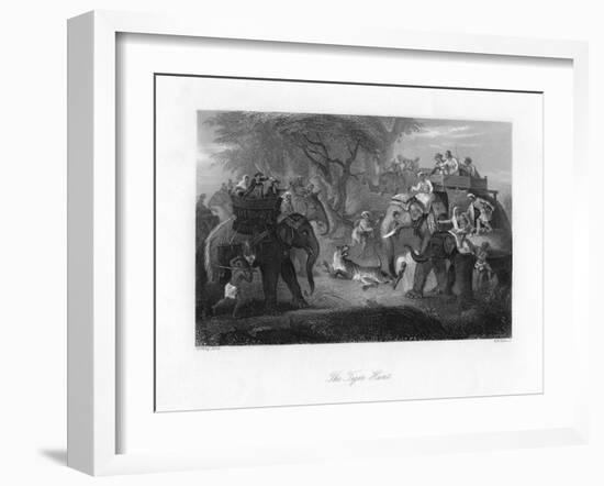 The Tiger Hunt-AH Payne-Framed Giclee Print