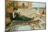 The Tiger Skin, c.1895-John William Godward-Mounted Giclee Print