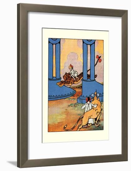 The Tiger Went Next-John R. Neill-Framed Art Print