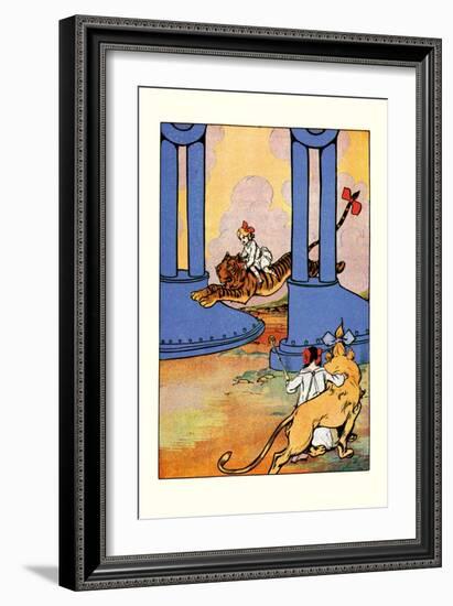 The Tiger Went Next-John R. Neill-Framed Premium Giclee Print