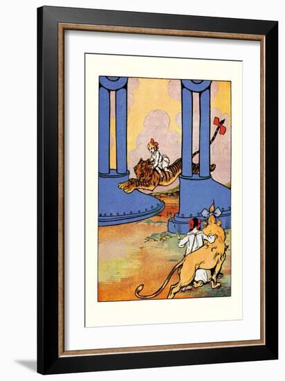 The Tiger Went Next-John R. Neill-Framed Art Print