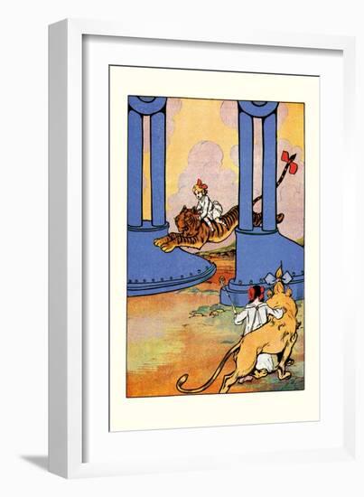 The Tiger Went Next-John R. Neill-Framed Art Print