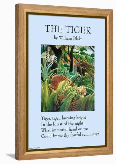 The Tiger-William Blake-Framed Stretched Canvas