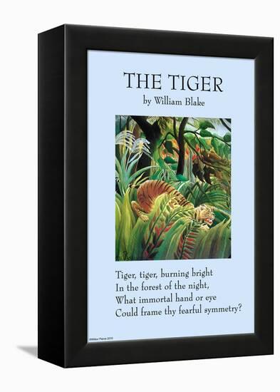 The Tiger-William Blake-Framed Stretched Canvas