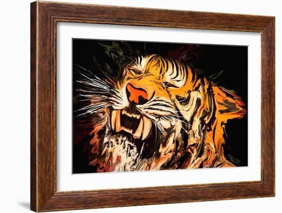 The Tiger-Rabi Khan-Framed Art Print