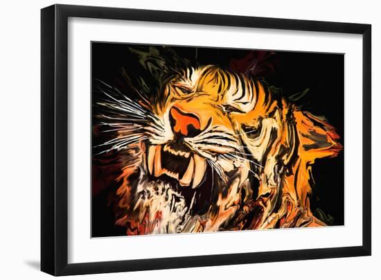 The Tiger-Rabi Khan-Framed Art Print