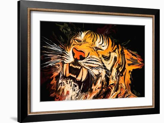 The Tiger-Rabi Khan-Framed Art Print