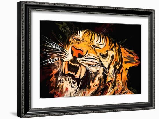 The Tiger-Rabi Khan-Framed Art Print