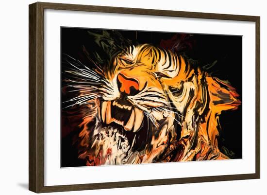 The Tiger-Rabi Khan-Framed Art Print