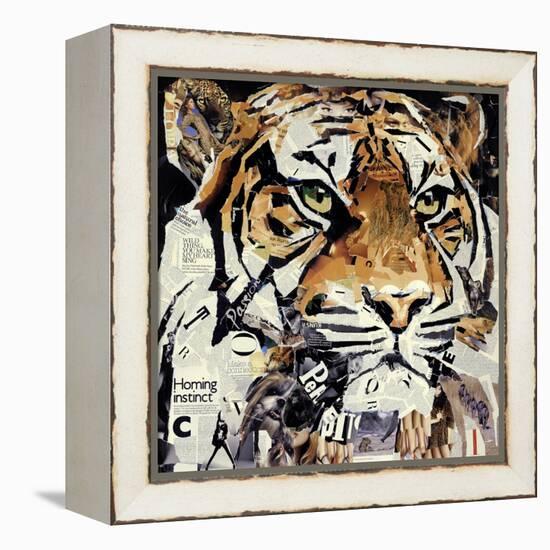 The Tiger-James Grey-Framed Stretched Canvas