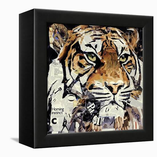 The Tiger-James Grey-Framed Stretched Canvas