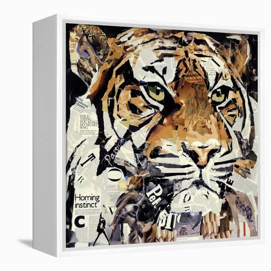 The Tiger-James Grey-Framed Stretched Canvas