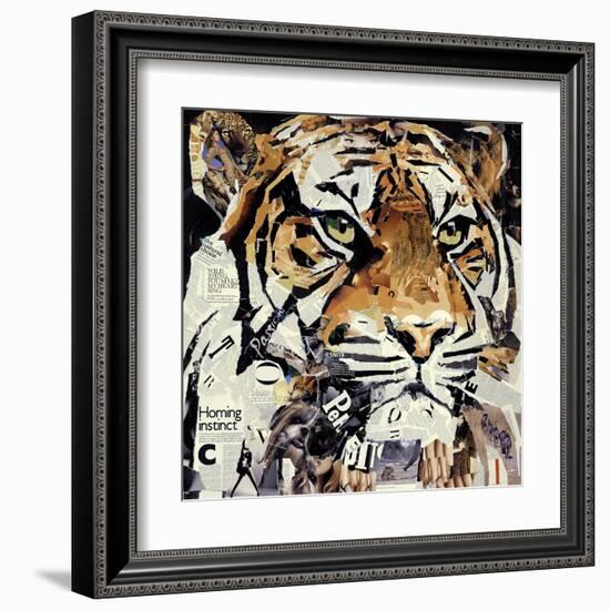 The Tiger-James Grey-Framed Art Print