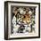 The Tiger-James Grey-Framed Art Print