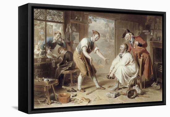 The Tight Shoe-Henry James Richter-Framed Premier Image Canvas