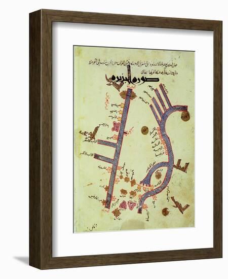 The Tigris and the Euphrates from a Geographical Atlas-Al Istalhry-Framed Giclee Print