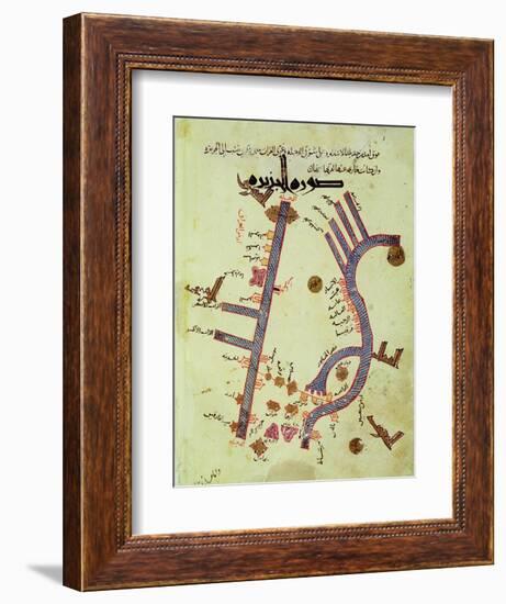 The Tigris and the Euphrates from a Geographical Atlas-Al Istalhry-Framed Giclee Print