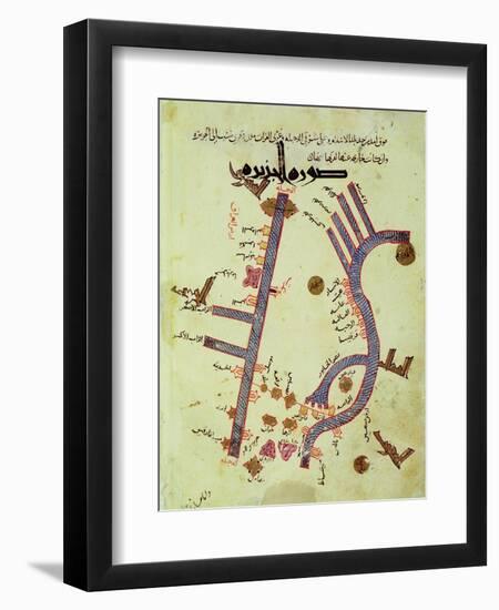 The Tigris and the Euphrates from a Geographical Atlas-Al Istalhry-Framed Giclee Print