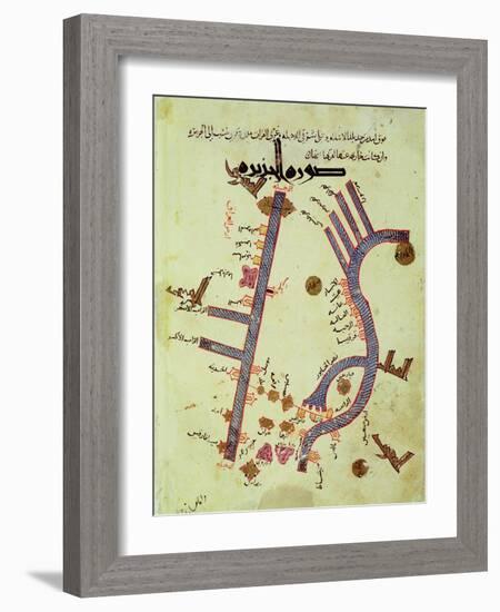 The Tigris and the Euphrates from a Geographical Atlas-Al Istalhry-Framed Giclee Print