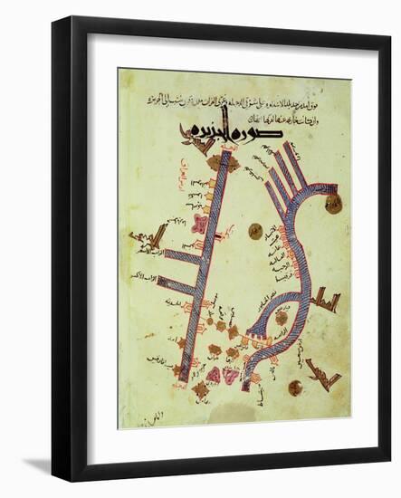 The Tigris and the Euphrates from a Geographical Atlas-Al Istalhry-Framed Giclee Print