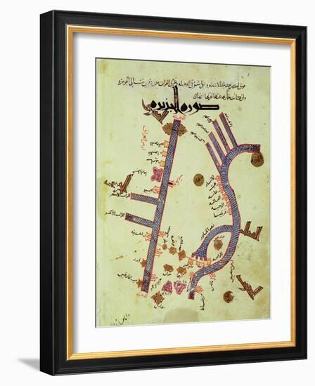 The Tigris and the Euphrates from a Geographical Atlas-Al Istalhry-Framed Giclee Print