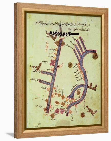 The Tigris and the Euphrates from a Geographical Atlas-Al Istalhry-Framed Premier Image Canvas