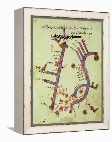 The Tigris and the Euphrates from a Geographical Atlas-Al Istalhry-Framed Premier Image Canvas