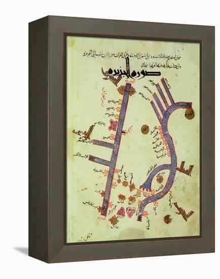 The Tigris and the Euphrates from a Geographical Atlas-Al Istalhry-Framed Premier Image Canvas