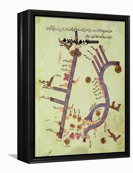 The Tigris and the Euphrates from a Geographical Atlas-Al Istalhry-Framed Premier Image Canvas